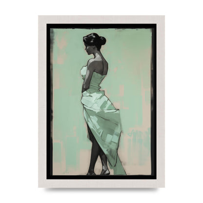 Shadows Dance on Serene Mint Green