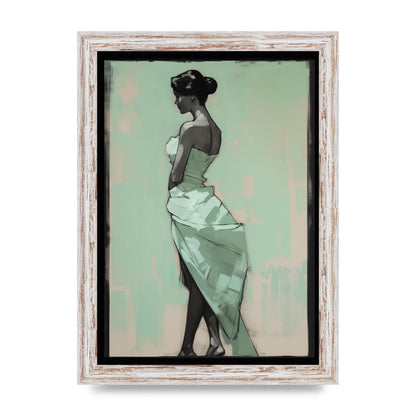 Shadows Dance on Serene Mint Green