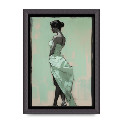 Shadows Dance on Serene Mint Green