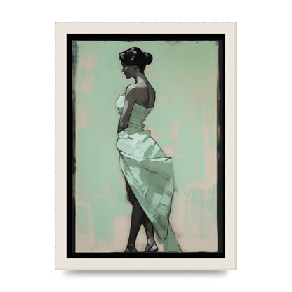 Shadows Dance on Serene Mint Green