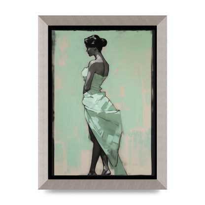 Shadows Dance on Serene Mint Green