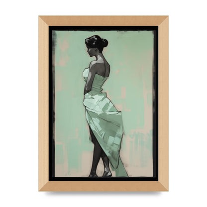 Shadows Dance on Serene Mint Green