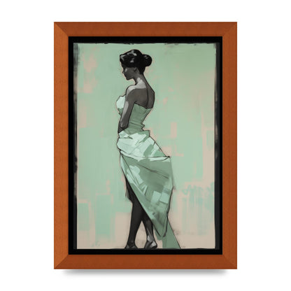 Shadows Dance on Serene Mint Green