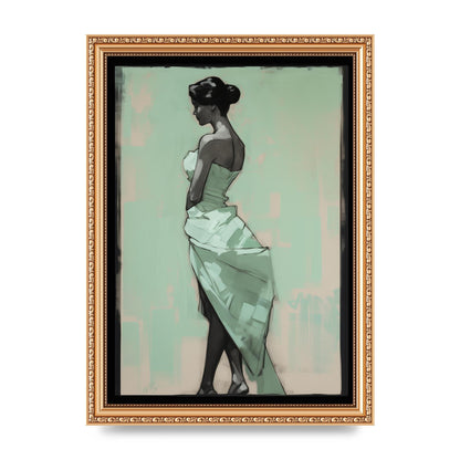 Shadows Dance on Serene Mint Green