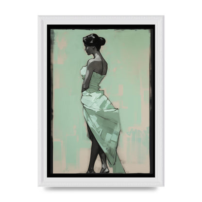 Shadows Dance on Serene Mint Green