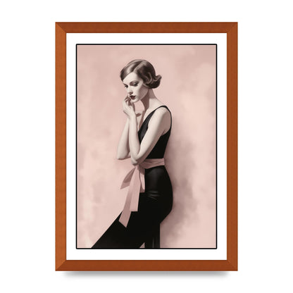 Dusty Pink Canvas with Bold Black Woman