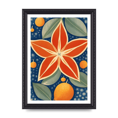 Starfruit Woodblock Artwork