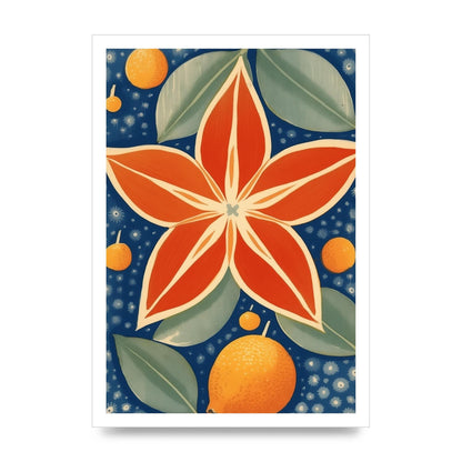 Starfruit Woodblock Artwork