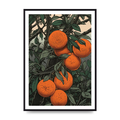 Orange Essence Revealed in Woodblock