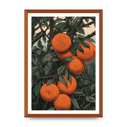 Orange Essence Revealed in Woodblock
