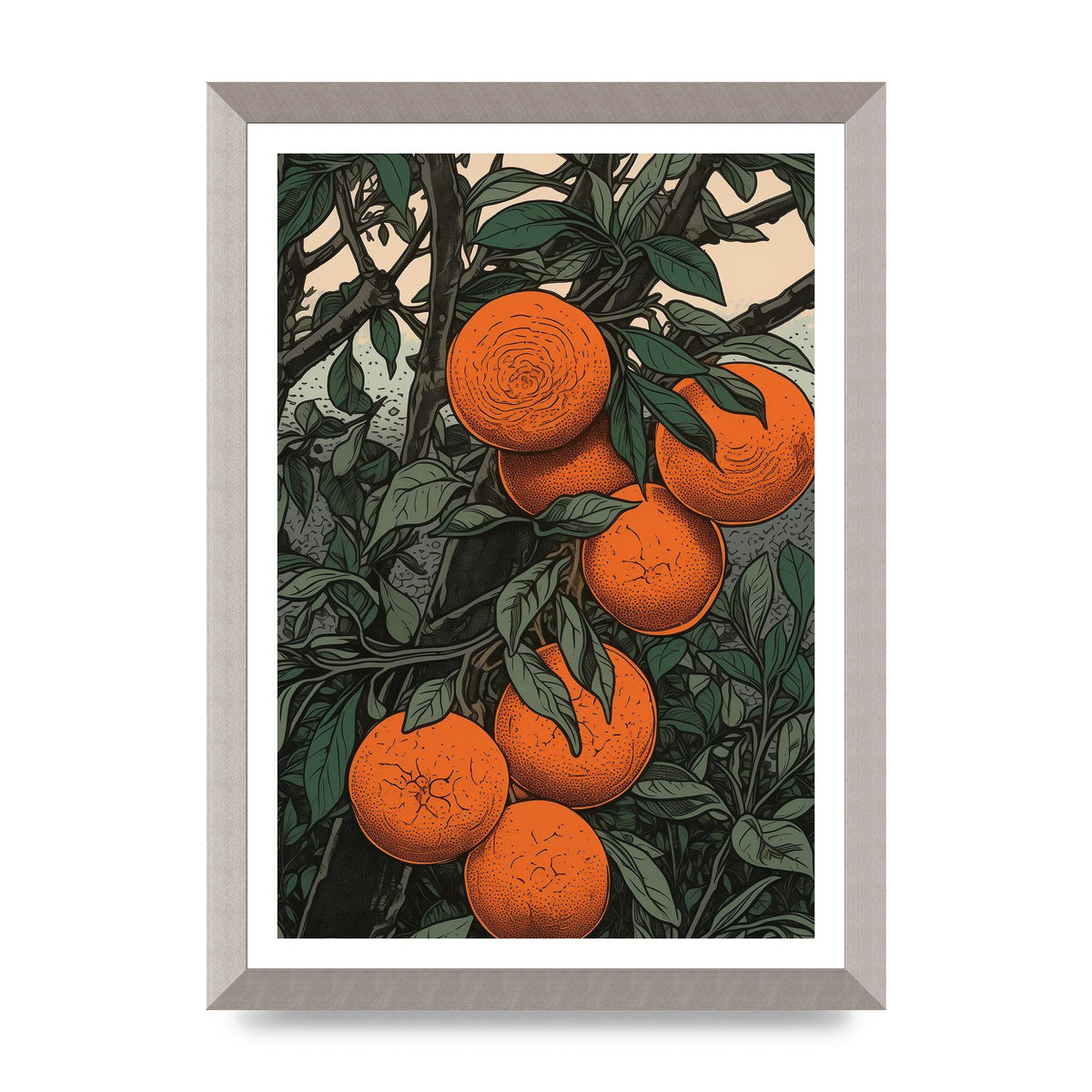 Orange Essence Revealed in Woodblock