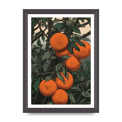 Orange Essence Revealed in Woodblock