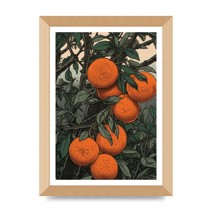 Orange Essence Revealed in Woodblock