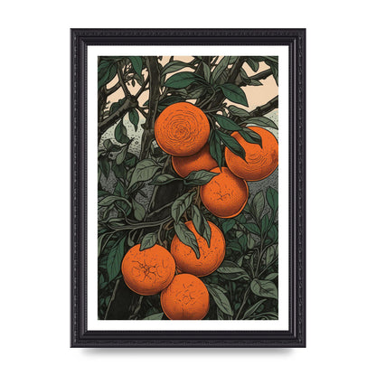 Orange Essence Revealed in Woodblock