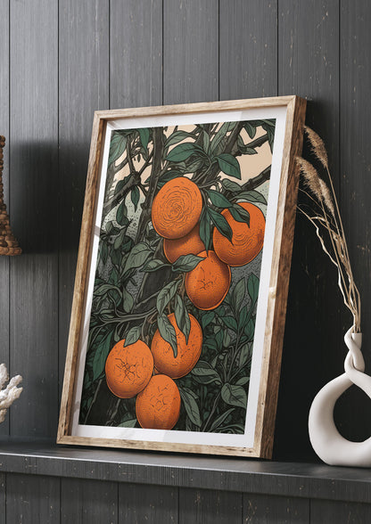 Orange Essence Revealed in Woodblock