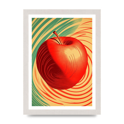 Apples Form and Shade in Risograph