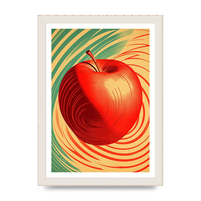 Apples Form and Shade in Risograph