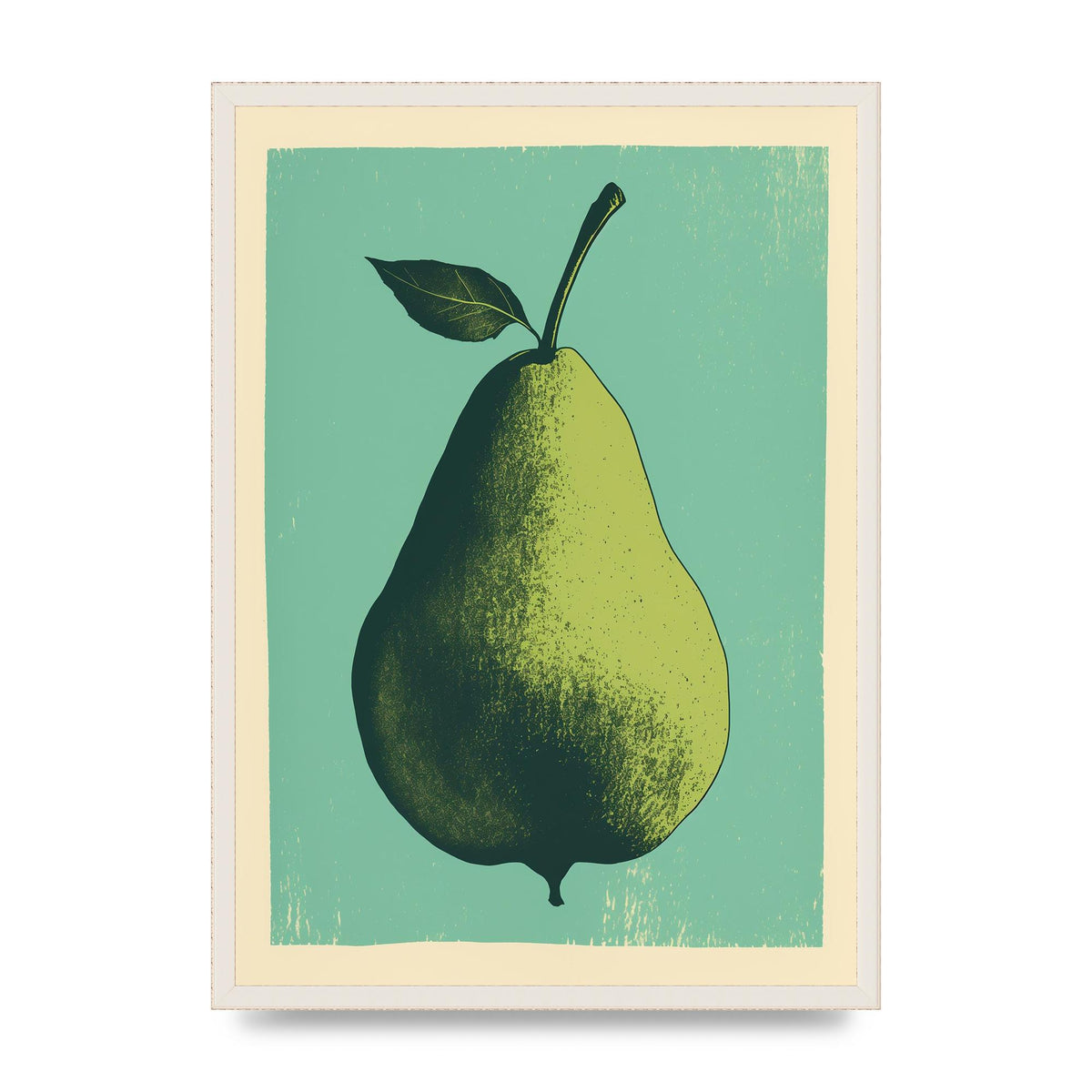 Pear Essence in Duotone Risograph