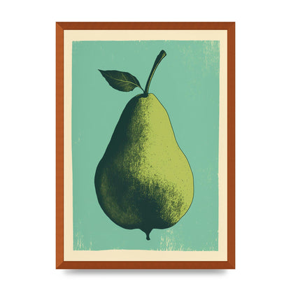 Pear Essence in Duotone Risograph