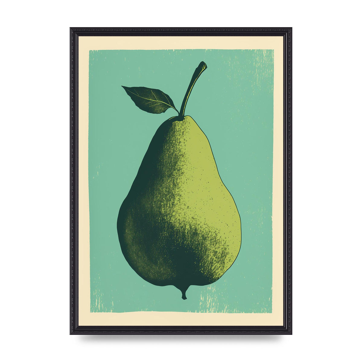 Pear Essence in Duotone Risograph