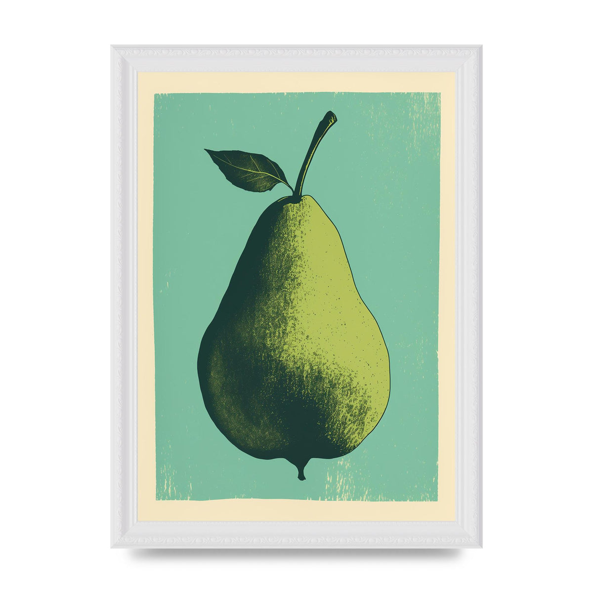 Pear Essence in Duotone Risograph