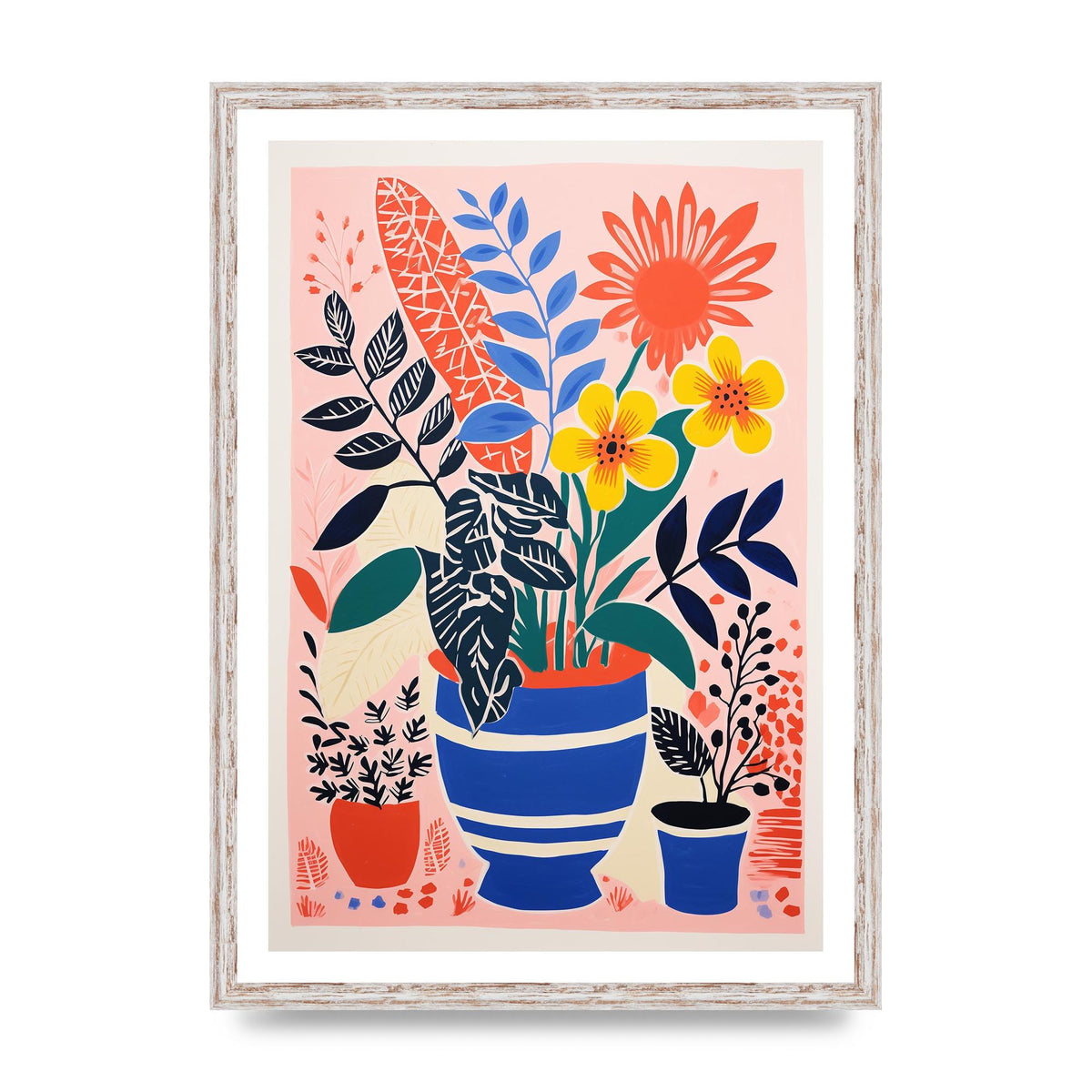 Vibrant Vase with Array of Flowers