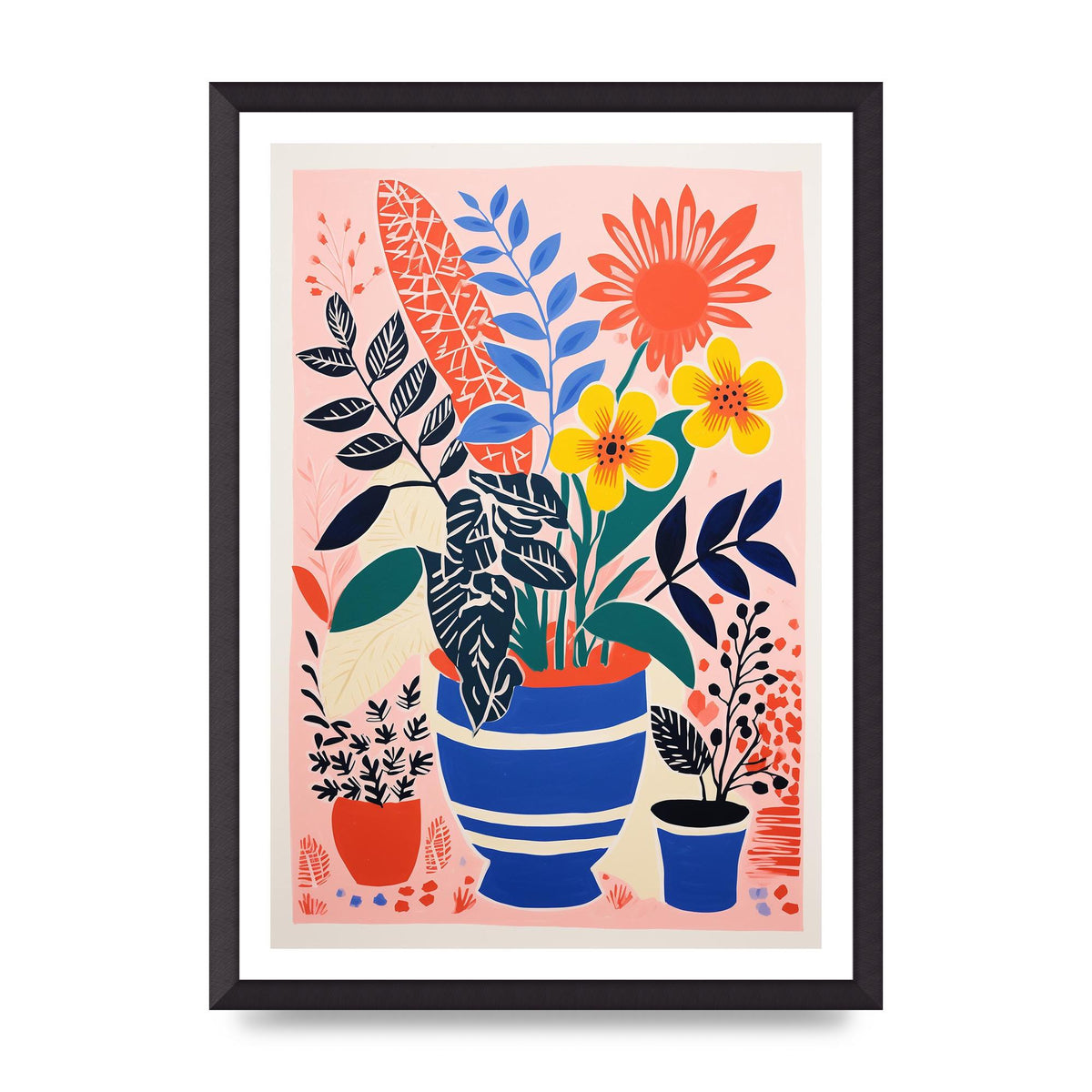 Vibrant Vase with Array of Flowers