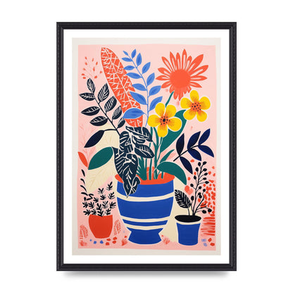 Vibrant Vase with Array of Flowers