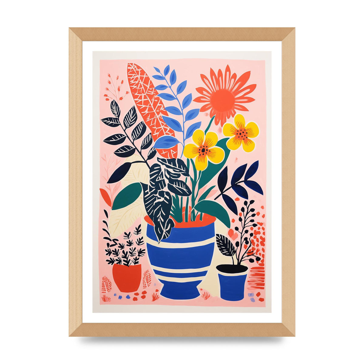 Vibrant Vase with Array of Flowers