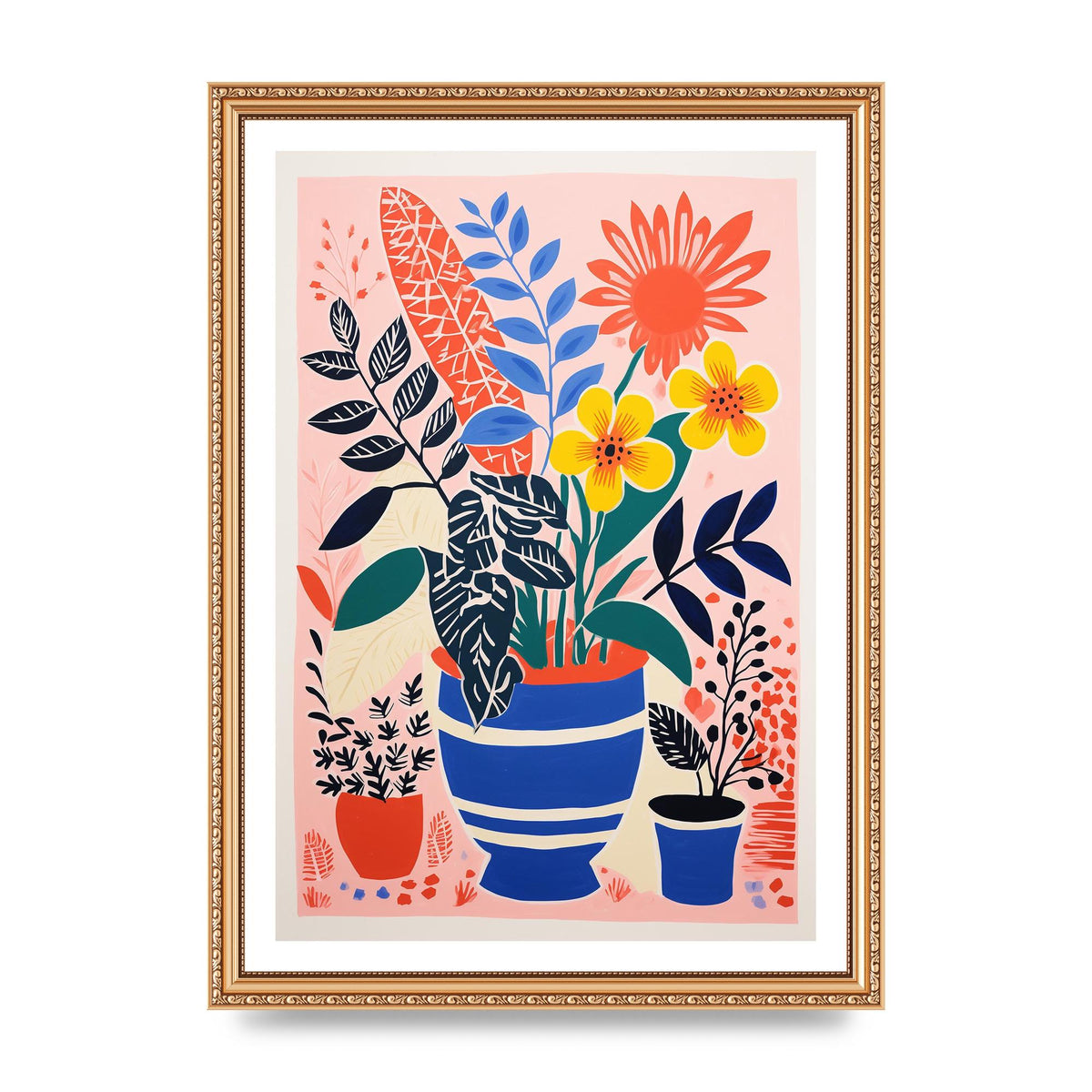 Vibrant Vase with Array of Flowers