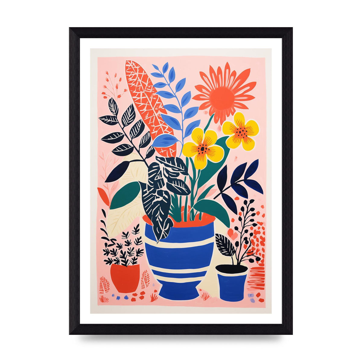 Vibrant Vase with Array of Flowers