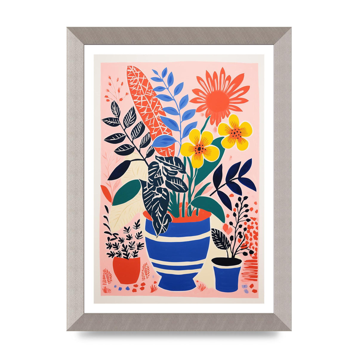 Vibrant Vase with Array of Flowers