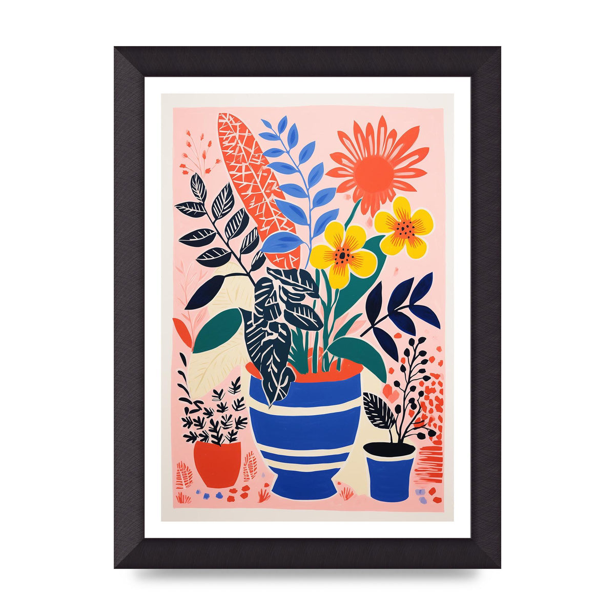 Vibrant Vase with Array of Flowers