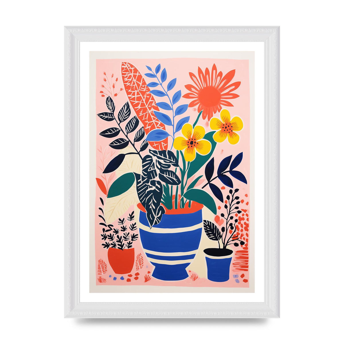 Vibrant Vase with Array of Flowers