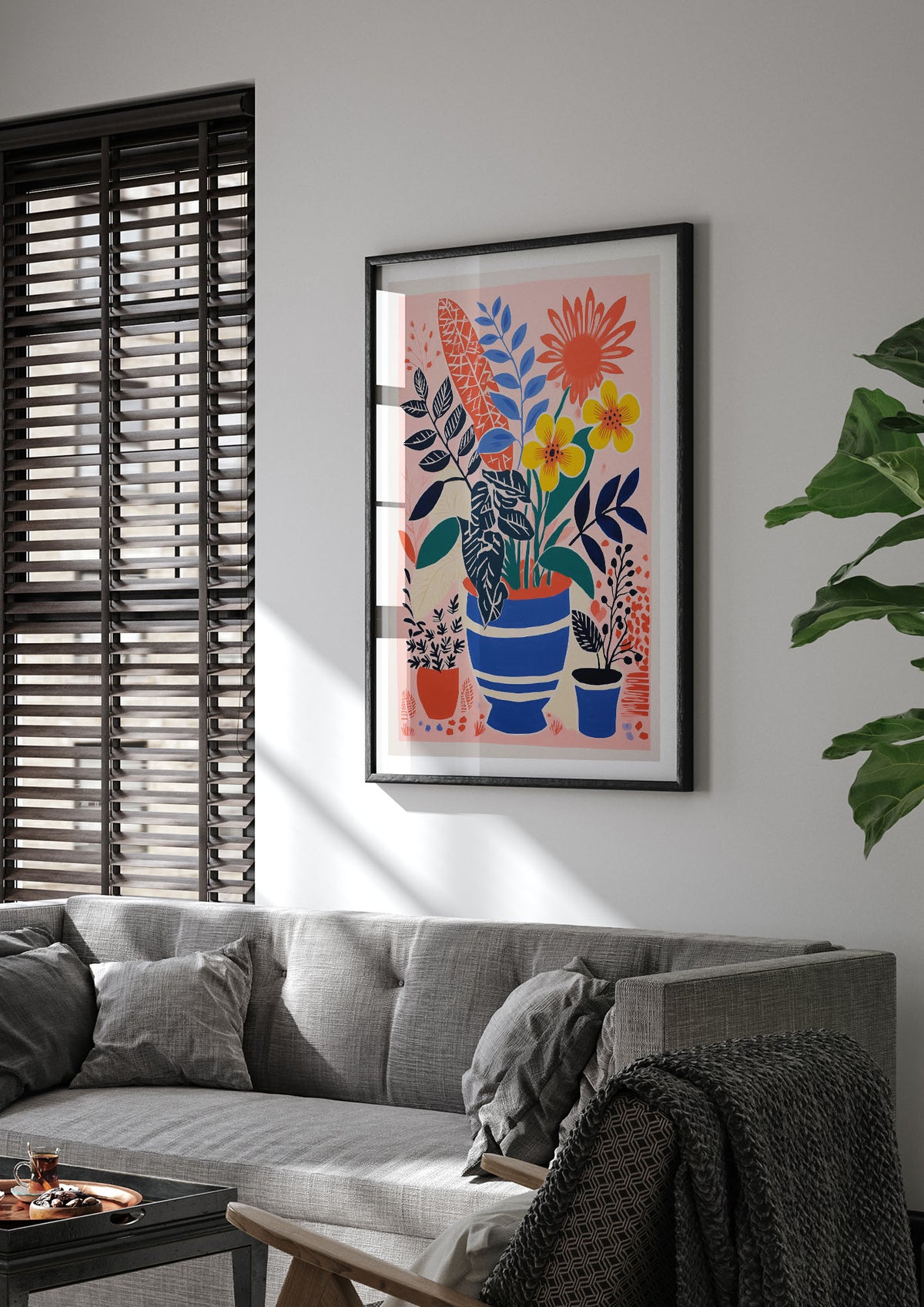 Vibrant Vase with Array of Flowers