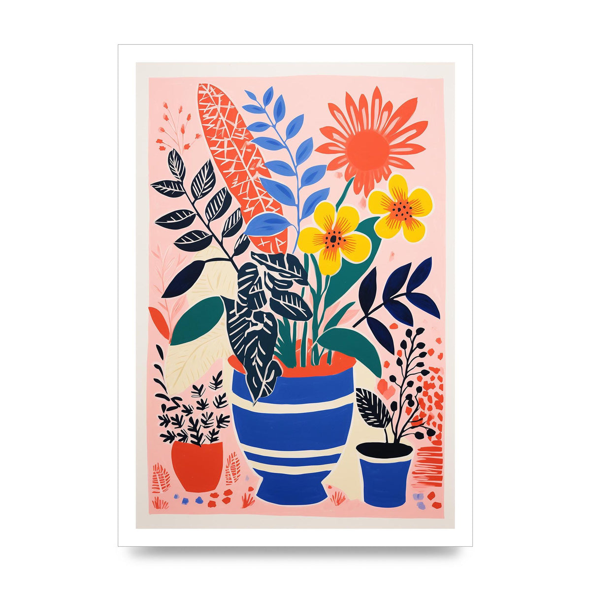 Vibrant Vase with Array of Flowers