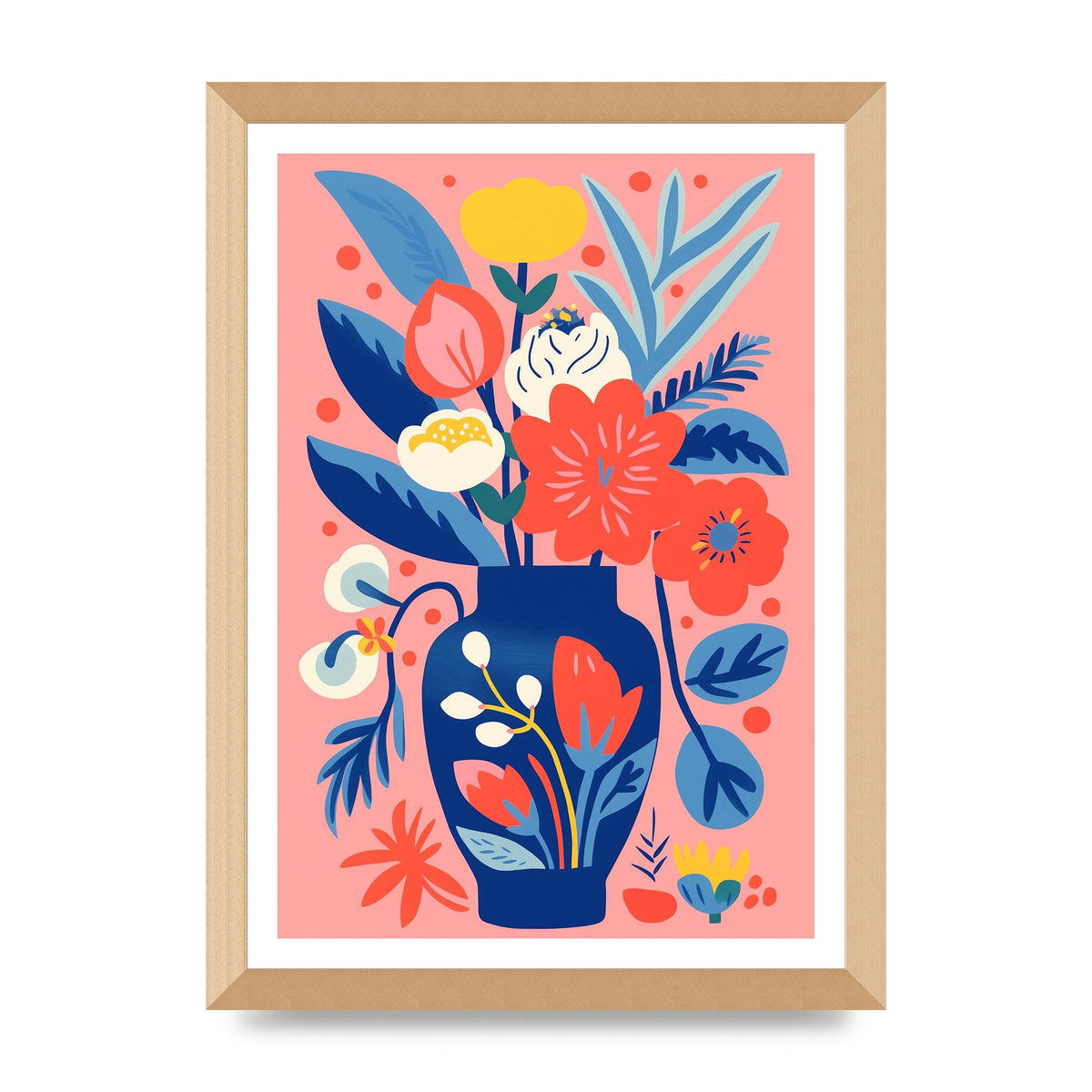 Colorful Bold-Shaped Flower Vase