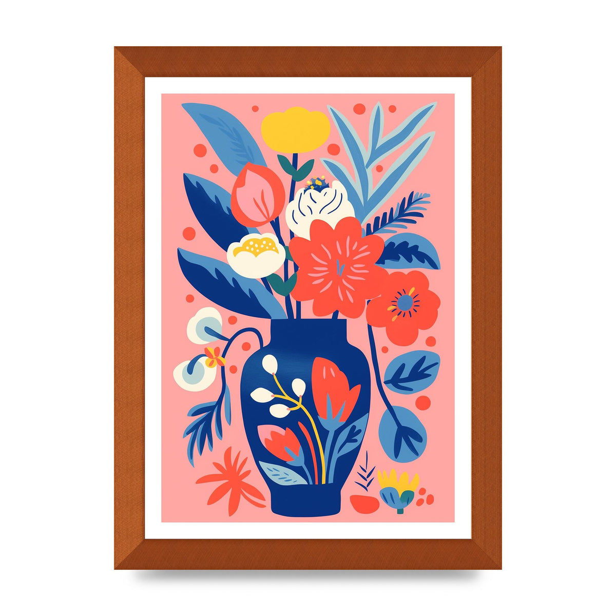 Colorful Bold-Shaped Flower Vase