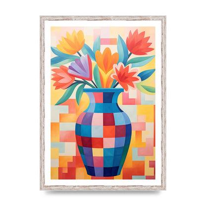 Vase with Lively Bouquet of 15