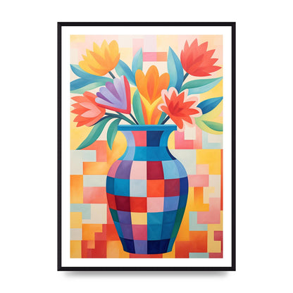 Vase with Lively Bouquet of 15