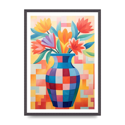 Vase with Lively Bouquet of 15