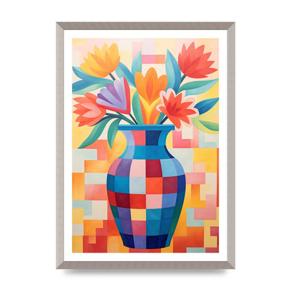 Vase with Lively Bouquet of 15