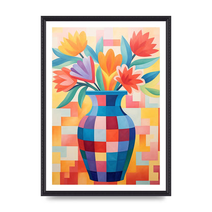 Vase with Lively Bouquet of 15