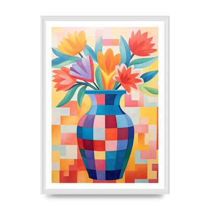 Vase with Lively Bouquet of 15