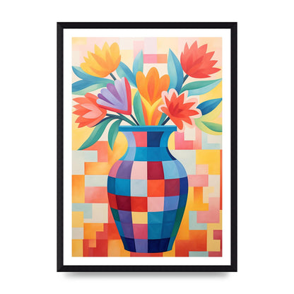 Vase with Lively Bouquet of 15