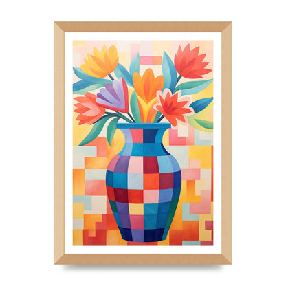 Vase with Lively Bouquet of 15