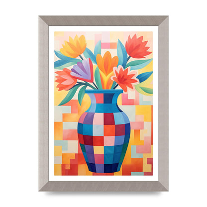 Vase with Lively Bouquet of 15