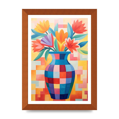 Vase with Lively Bouquet of 15