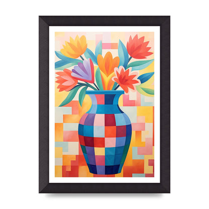 Vase with Lively Bouquet of 15