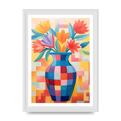 Vase with Lively Bouquet of 15